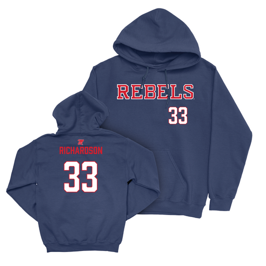 Ole Miss Women's Basketball Navy Rebels Hoodie - Kharyssa Richardson Small