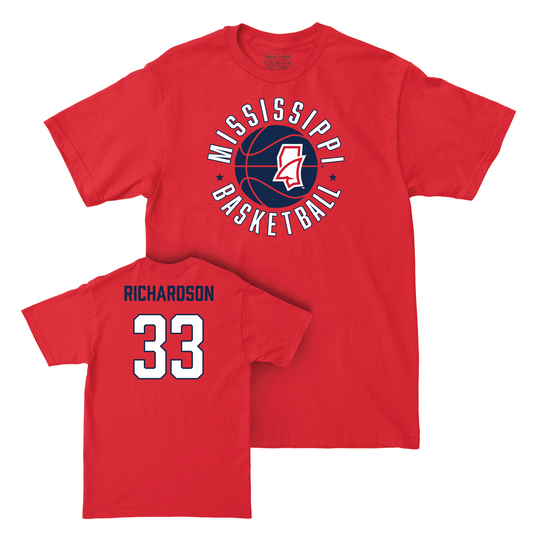 Ole Miss Women's Basketball Red Hardwood Tee - Kharyssa Richardson Small