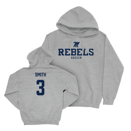 Ole Miss Women's Soccer Sport Grey Classic Hoodie - Kate Smith Small