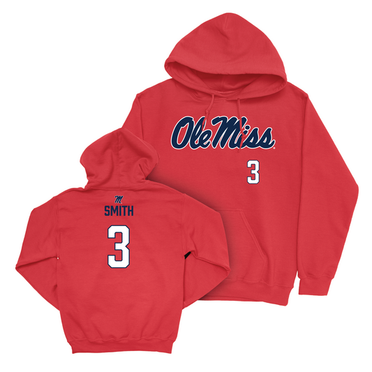 Ole Miss Women's Soccer Red Wordmark Hoodie - Kate Smith Small