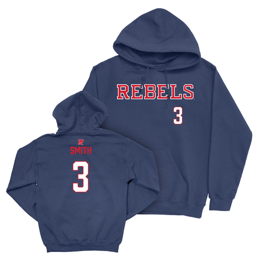 Ole Miss Women's Soccer Navy Rebels Hoodie - Kate Smith Small