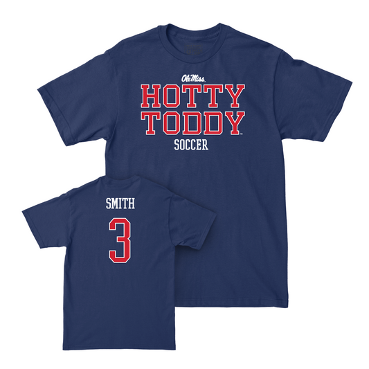 Ole Miss Women's Soccer Navy Hotty Toddy Tee - Kate Smith Small