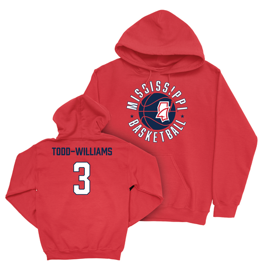 Ole Miss Women's Basketball Red Hardwood Hoodie - Kennedy Todd-Williams Small