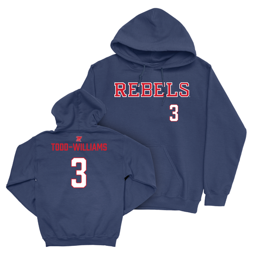 Ole Miss Women's Basketball Navy Rebels Hoodie - Kennedy Todd-Williams Small