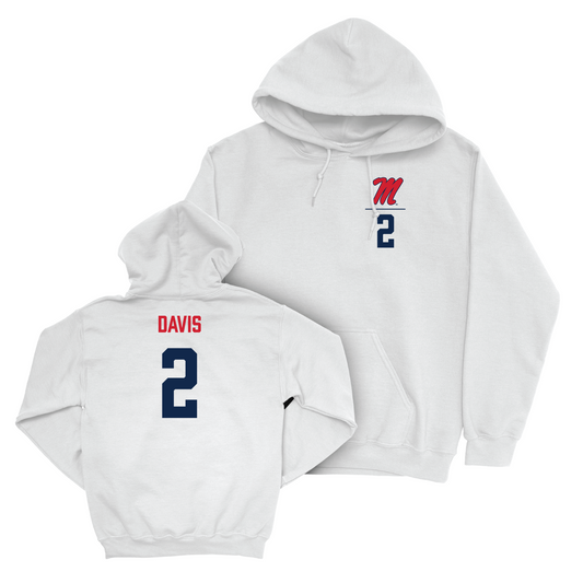 Ole Miss Women's Basketball White Logo Hoodie - Marquesha Davis Small