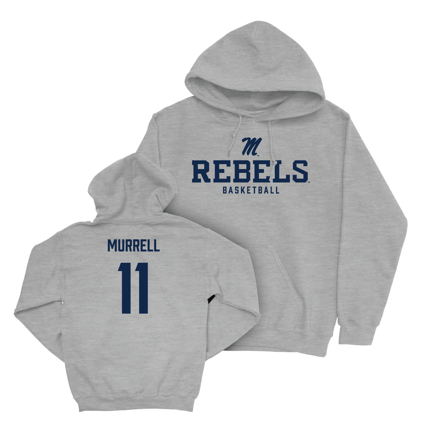 Ole Miss Men's Basketball Sport Grey Classic Hoodie - Matthew Murrell Small