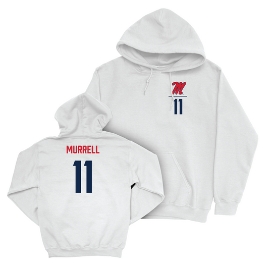 Ole Miss Men's Basketball White Logo Hoodie - Matthew Murrell Small