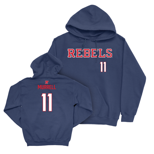 Ole Miss Men's Basketball Navy Rebels Hoodie - Matthew Murrell Small