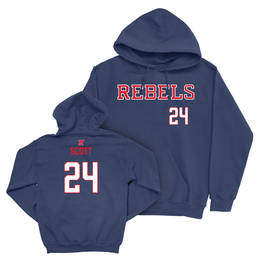 Ole Miss Women's Basketball Navy Rebels Hoodie - Madison Scott Small