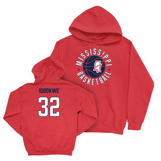 Ole Miss Women's Basketball Red Hardwood Hoodie - Rita Igbokwe Small