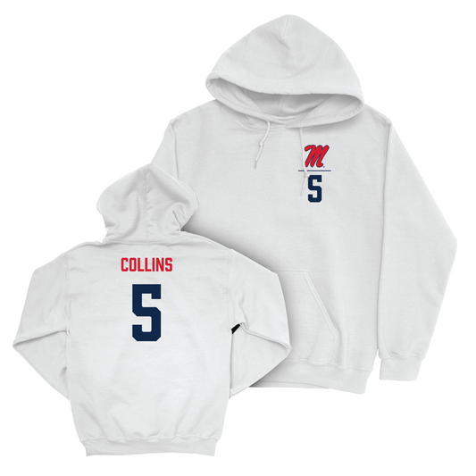Ole Miss Women's Basketball White Logo Hoodie - Snudda Collins Small