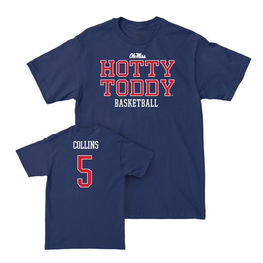 Ole Miss Women's Basketball Navy Hotty Toddy Tee - Snudda Collins Small