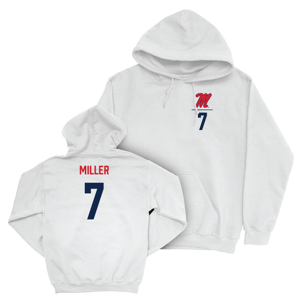 Ole Miss Women's Volleyball White Logo Hoodie  - Vivian Miller