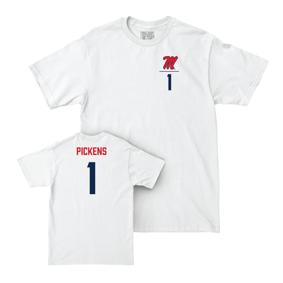 Ole Miss Softball White Logo Comfort Colors Tee   - Mackenzie Pickens