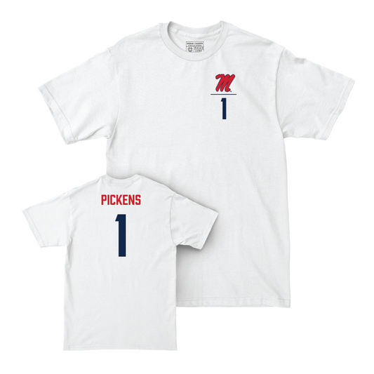 Ole Miss Softball White Logo Comfort Colors Tee   - Mackenzie Pickens