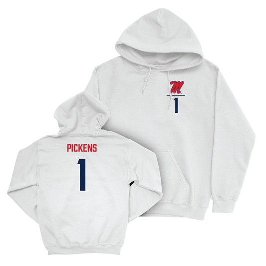Ole Miss Softball White Logo Hoodie   - Mackenzie Pickens