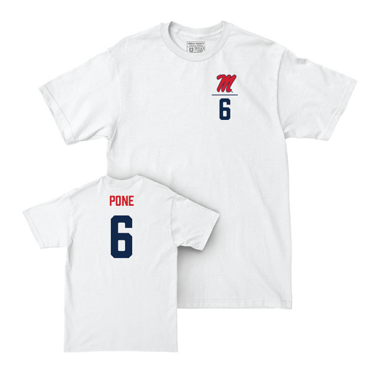 Ole Miss Softball White Logo Comfort Colors Tee  - Jaden Pone