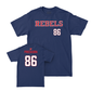 Ole Miss Football Navy Rebels Tee  - Caden Prieskorn