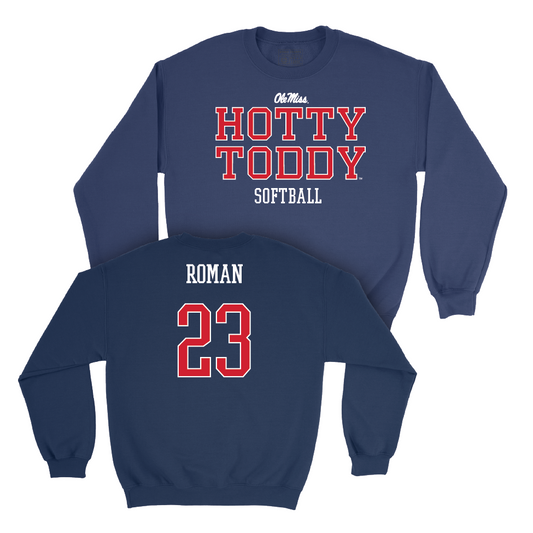Ole Miss Softball Navy Hotty Toddy Crew   - Taylor Roman