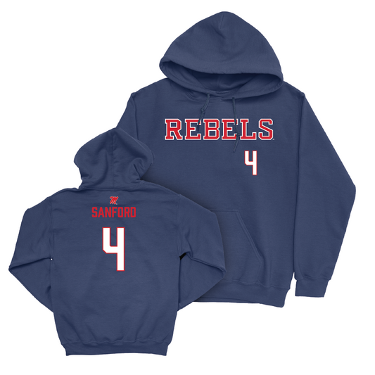 Ole Miss Baseball Navy Rebels Hoodie  - Mitchell Sanford