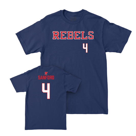 Ole Miss Baseball Navy Rebels Tee  - Mitchell Sanford