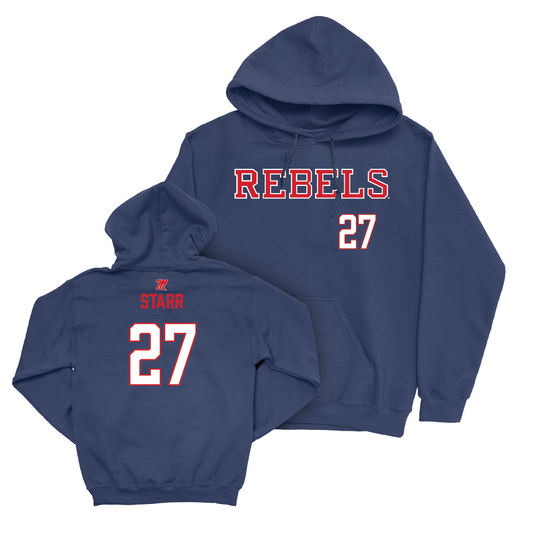 Ole Miss Softball Navy Rebels Hoodie  - Ryan Starr
