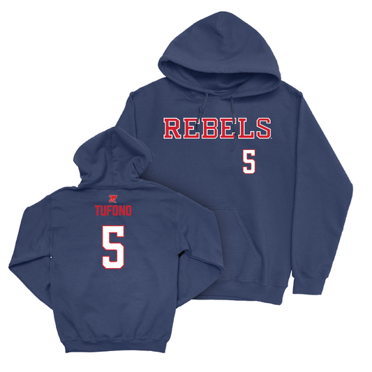 Ole Miss Women's Volleyball Navy Rebels Hoodie   - Mokihana Tufono