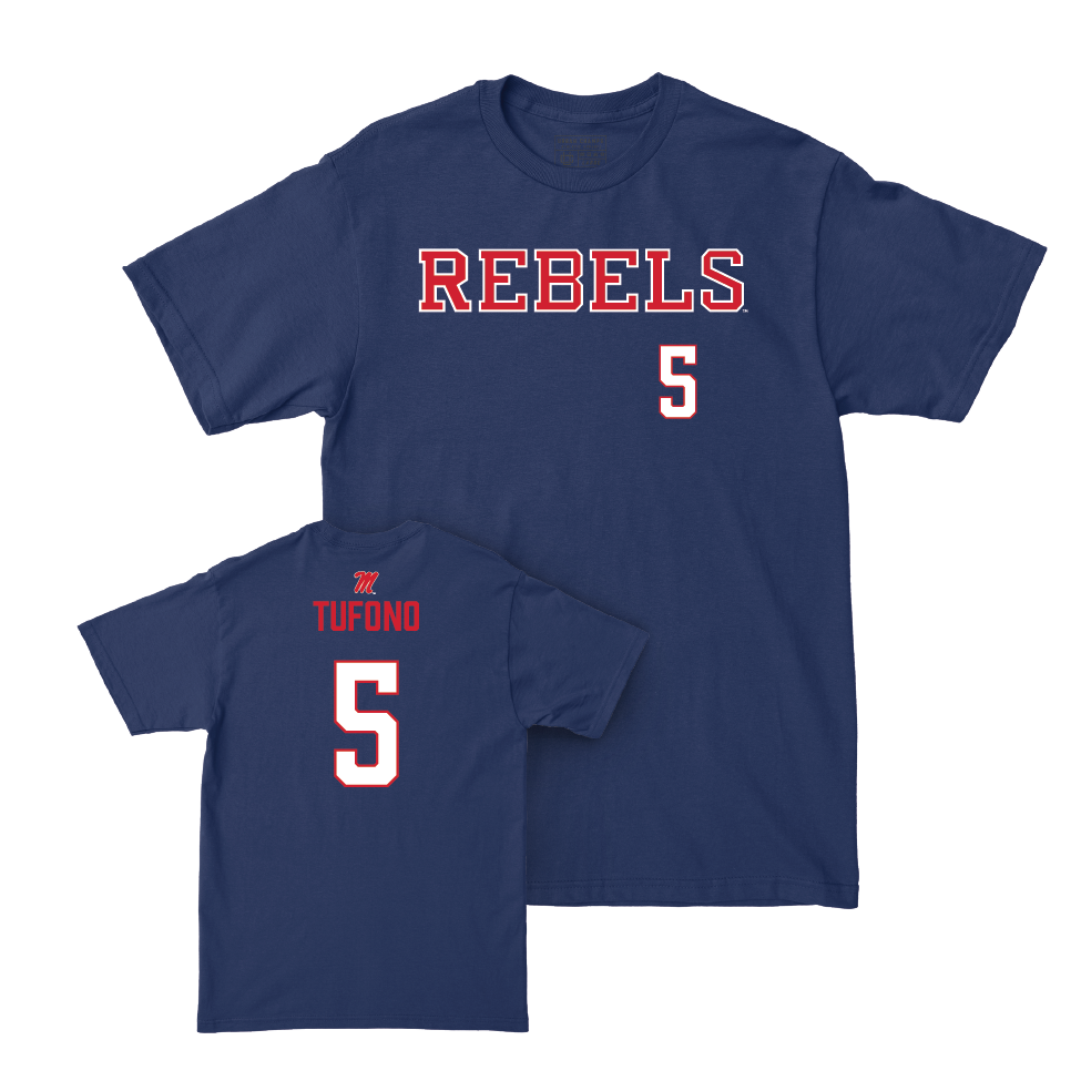 Ole Miss Women's Volleyball Navy Rebels Tee   - Mokihana Tufono