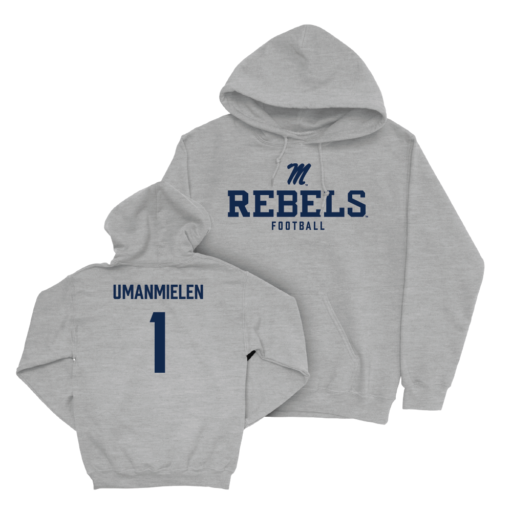 Ole Miss Football Sport Grey Classic Hoodie  - Princely Umanmielen