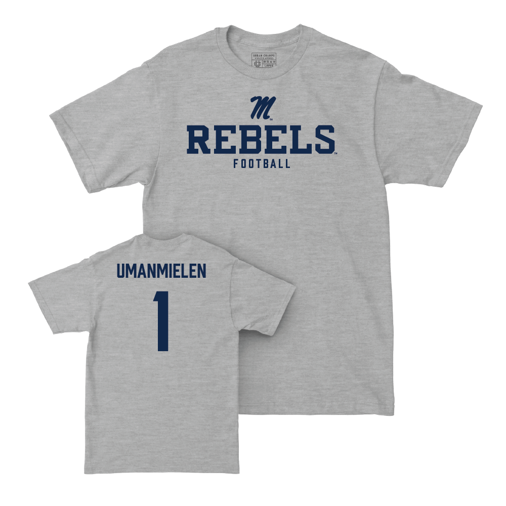 Ole Miss Football Sport Grey Classic Tee  - Princely Umanmielen