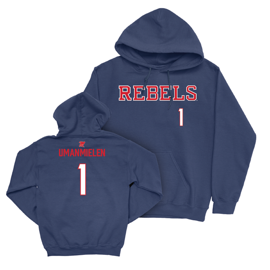 Ole Miss Football Navy Rebels Hoodie  - Princely Umanmielen