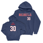 Ole Miss Football Navy Rebels Hoodie  - Trip White