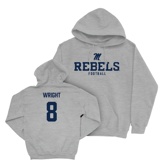 Ole Miss Football Sport Grey Classic Hoodie  - Daequan Wright