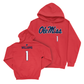 Ole Miss Football Red Wordmark Hoodie  - Ayden Williams