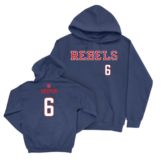 Ole Miss Women's Soccer Navy Rebels Hoodie  - Kayla Keefer