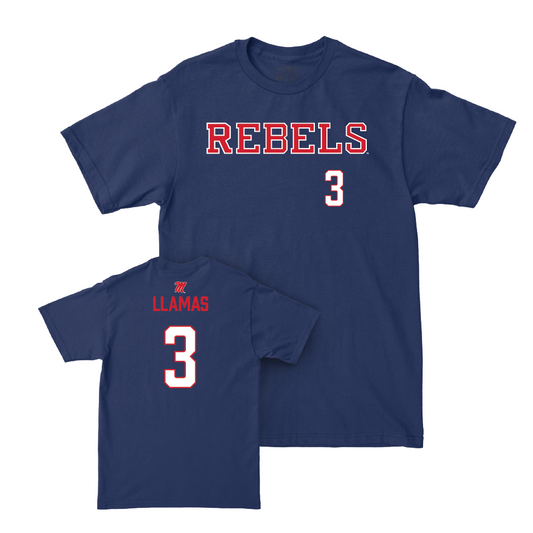 Ole Miss Softball Navy Rebels Tee   - Persy Llamas