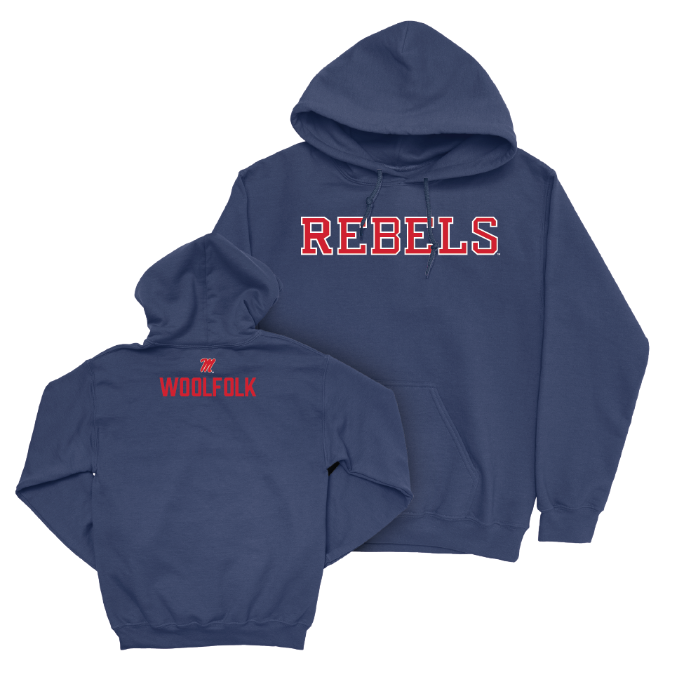 Ole Miss Women's Track & Field Navy Rebels Hoodie  - Naomi Woolfolk