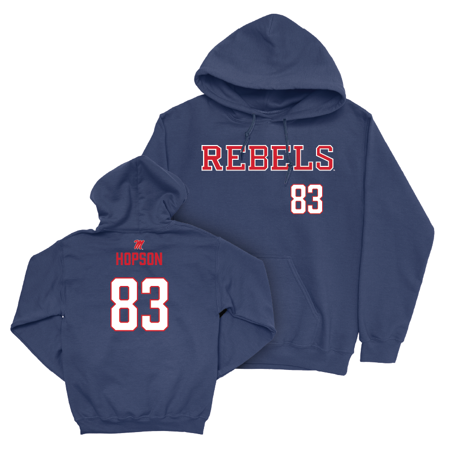 Ole Miss Football Navy Rebels Hoodie   - Jarnorris Hopson