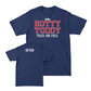 Ole Miss Women's Track & Field Navy Hotty Toddy Tee  - Indya Dotson