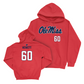 Ole Miss Football Red Wordmark Hoodie  - Lane Hewett