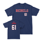 Ole Miss Football Navy Rebels Tee   - Diego Pounds