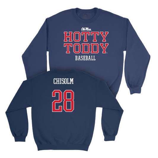 Ole Miss Baseball Navy Hotty Toddy Crew  - Connor Chisolm