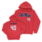 Ole Miss Football Red Wordmark Hoodie  - Micah Stallworth