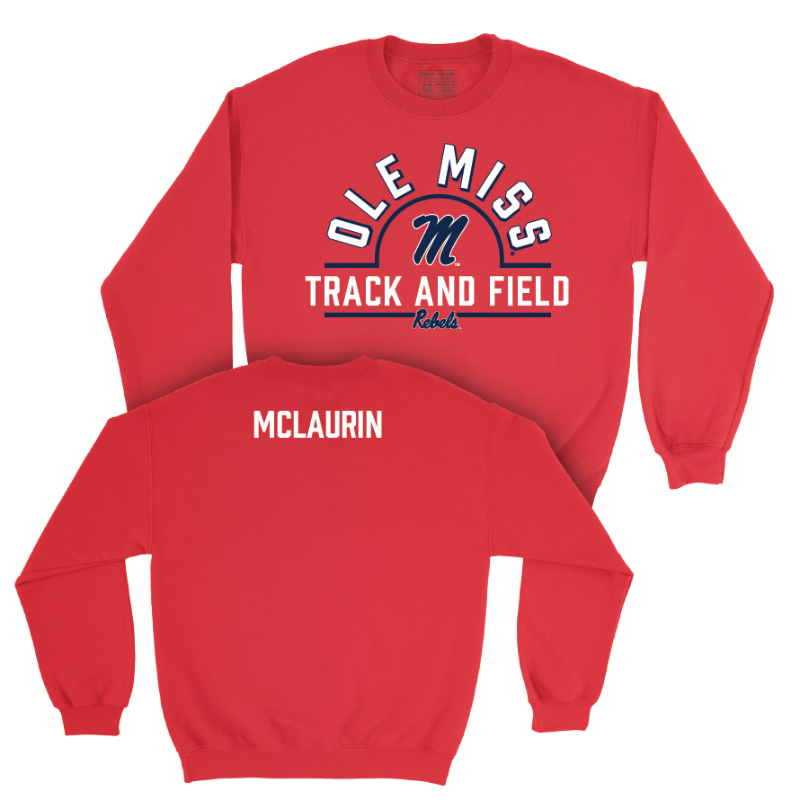 Ole Miss Women's Track & Field Red Arch Crew   - Kyla Mclaurin