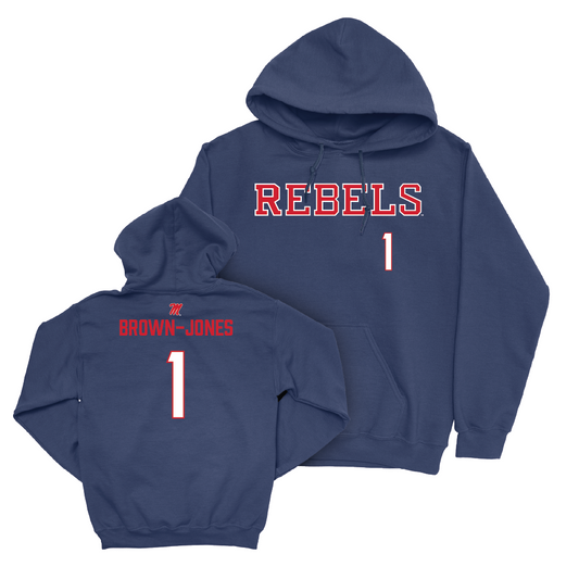 Ole Miss Men's Basketball Navy Rebels Hoodie  - Mikeal Brown-Jones