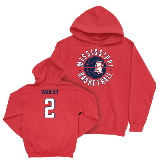 Ole Miss Women's Basketball Red Hardwood Hoodie  - Tameiya Sadler