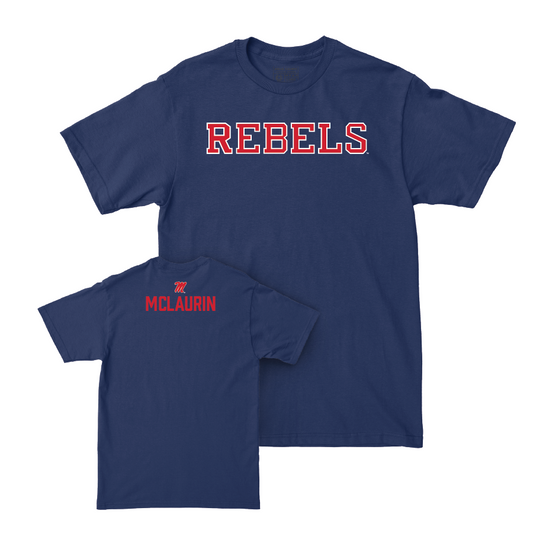 Ole Miss Women's Track & Field Navy Rebels Tee   - Kyla Mclaurin