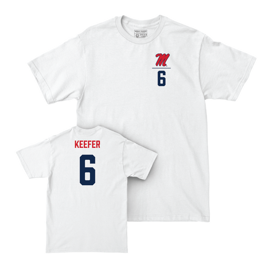 Ole Miss Women's Soccer White Logo Comfort Colors Tee  - Kayla Keefer