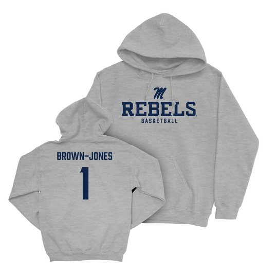 Ole Miss Men's Basketball Sport Grey Classic Hoodie  - Mikeal Brown-Jones