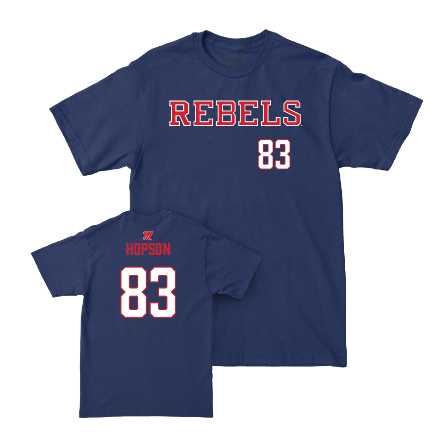 Ole Miss Football Navy Rebels Tee   - Jarnorris Hopson